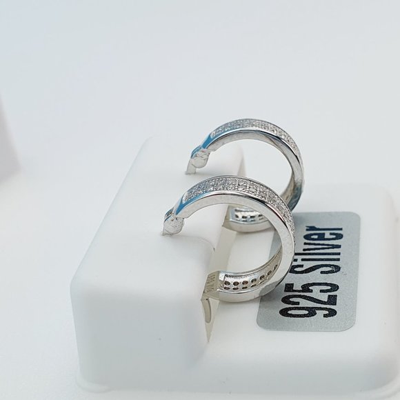 "925 Sterling Silver Cubic Zirconia Earrings, U19254893 - Picture 8 of 11